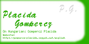 placida gompercz business card